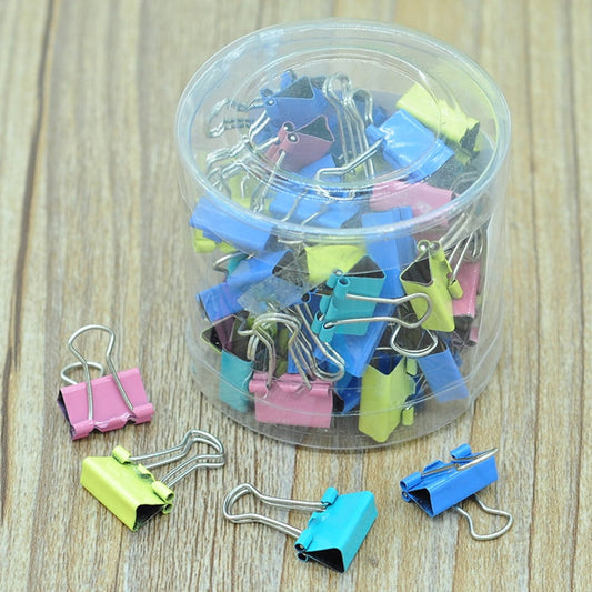 Darzheoy 60 Pcs Colored Binder Clips, Paper Clamps, Paper Binder Clips, Assorted sizes, Metal Colorful Binder Clips, for Home Office Supplies Multicolor