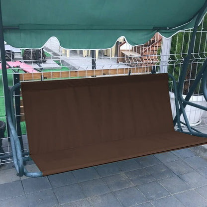 Replacement Swing Seat Cover, 600D Oxford Cloth Waterproof 2/3 Seat Patio Swing Seat Replacement Covers for Outdoor Porch Garden Yard Swings (Coffee/45.27’’x18.89’’x18.89’’)