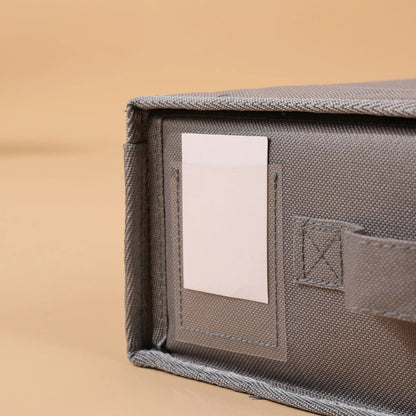 Foldable Bed Sheet Storage Box with Viewing Window, Your Neat Solution for Bedroom and Wardrobe Organization.