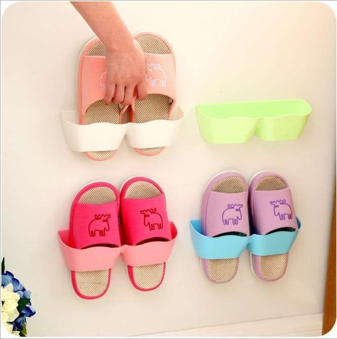 4 pcs Self-Adhesive Shoe Holders, MultiColor