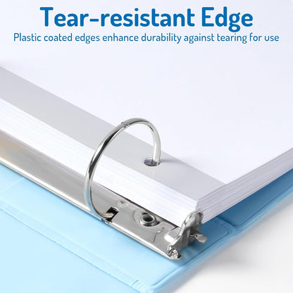 Blank Writable Binder Dividers, 1/5 Cut Tabs, 3 Hole Punch Dividers with Reinforced Edge, Binder Dividers with Multicolor Tabs, Letter Size, 3 Sets, 15 Dividers