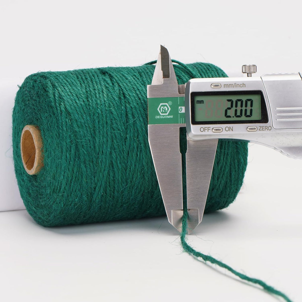 656Feet Green Twine String - 2MM Thick Natural Jute Twine String Heavy Duty Garden Twines Strings Hemp Rope for Climbing Plants Gardening Tomatoes Crafts Gift Wrapping Christmas Decorations