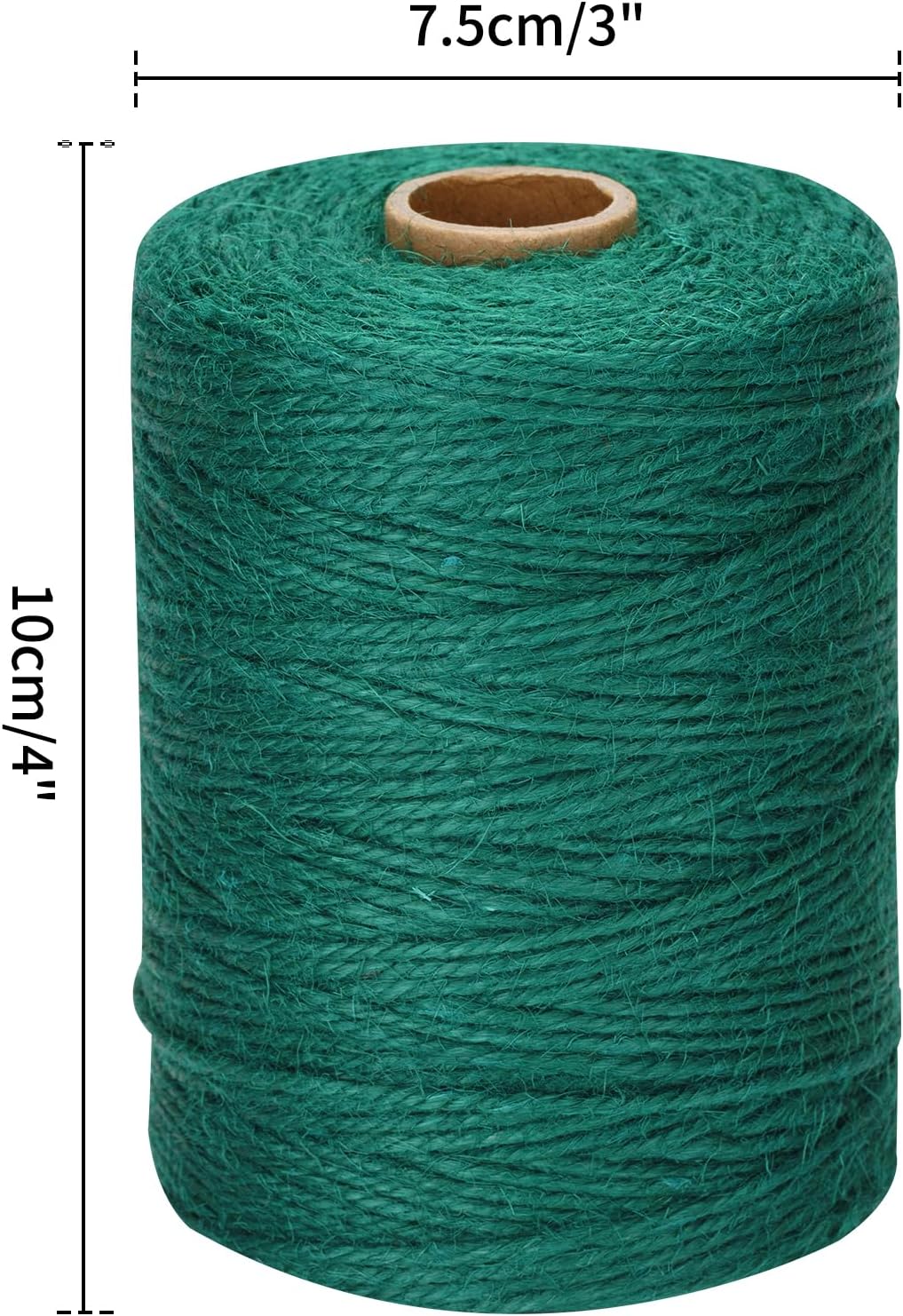 656Feet Green Twine String - 2MM Thick Natural Jute Twine String Heavy Duty Garden Twines Strings Hemp Rope for Climbing Plants Gardening Tomatoes Crafts Gift Wrapping Christmas Decorations