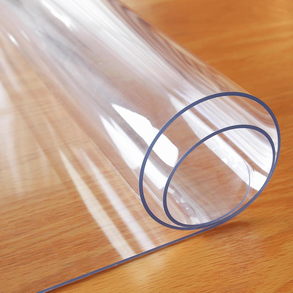 Clear Table Protector, 1.5mm Thick 24 x 48 Inch Desk Protector Mat Clear, Waterproof Plastic Table Cover, Vinyl Desk Cover for Office, Writing Desktop