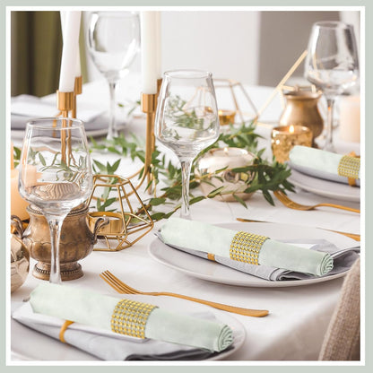 150 Pcs Satin Napkin Bulk 17 x 17 Inch Square Silk Table Napkin Soft Dinner Napkins Decor Elegant Satin Weddings Party Napkin for Wedding Parties Banquet Restaurant Decoration Supplies (Sage Green)