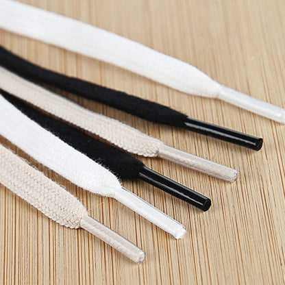 2 Pairs Shoe Laces for Sneakers, 5/16" Wide Flat Athletic Shoelaces, Shoe Strings for Sneakers