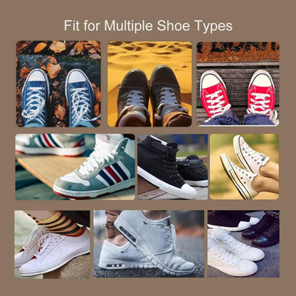2 Pairs Shoe Laces for Sneakers, 5/16" Wide Flat Athletic Shoelaces, Shoe Strings for Sneakers