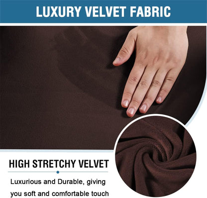 Gaming Chair Covers Slipcover Stretch Seat Chair Cover for Leather Computer Reclining Racing Ruffled Gamer Chair Protector Without Chair 2 piece，Brown