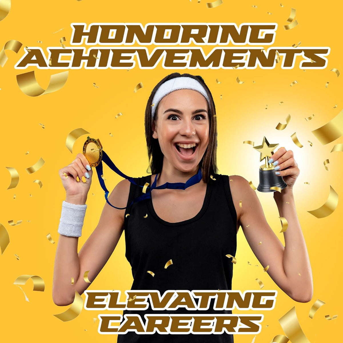 Star Trophy Awards - Pack of 12 Bulk - 4.5 Inch, Gold Award Trophies for Kids Party Favors, Props, Rewards, Winning Prizes, Competitions for Kids and Adults