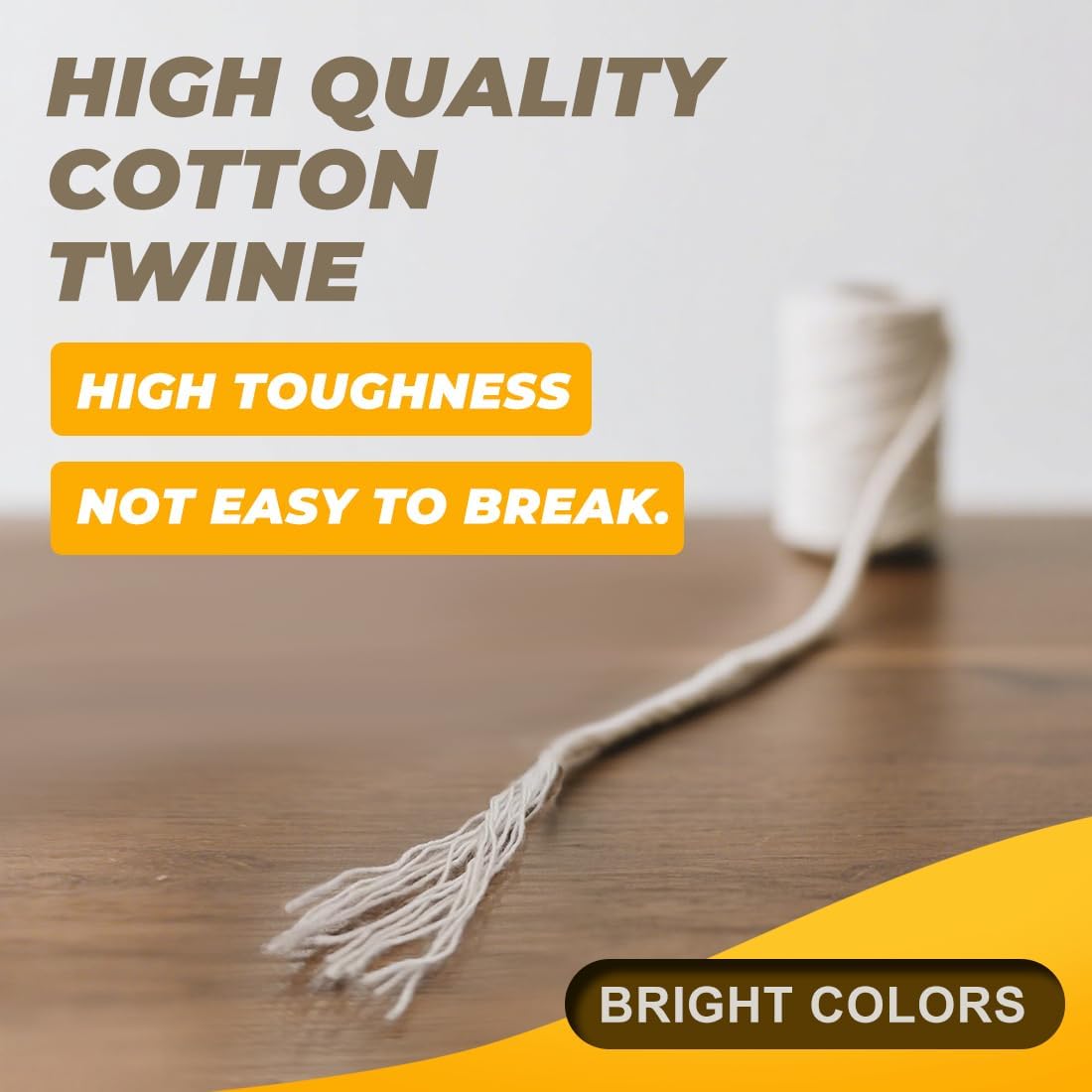 1,200ft (600ft x 2Rolls) Butchers Twine 2mm Cotton String for Cooking Kitchen Meat Turkey Sausage Roasting Baking Gift Wrapping DIY Crafts Crocheting Knitting Naturalwhite ( X 600 Feet ) / Pc 2 Pcs