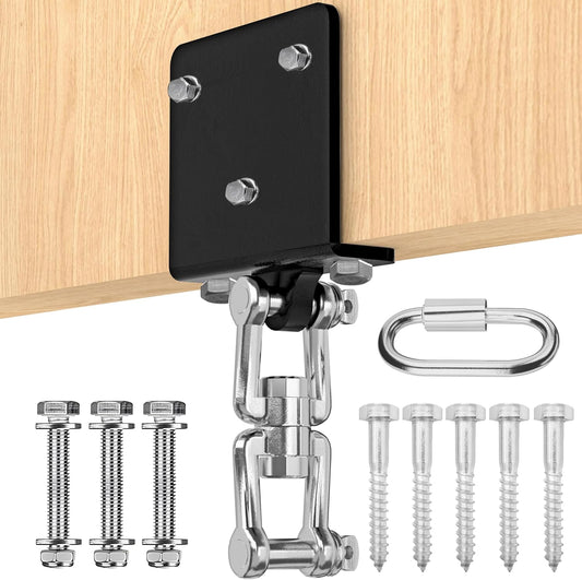 Heavy Bag Hanger for Beam Mount 360° Rotation Boxing Ceiling I-Beam Punching Hooks Fit Hanging Bags and Swings (700 LB Capacity) -