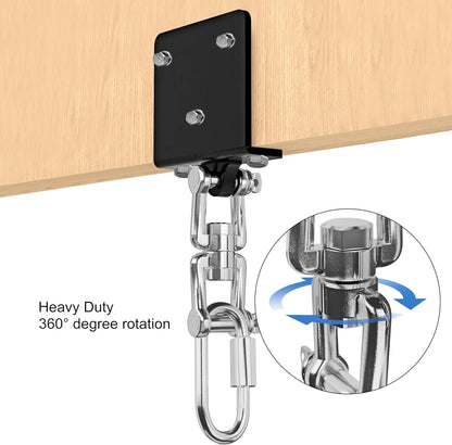 Heavy Bag Hanger for Beam Mount 360° Rotation Boxing Ceiling I-Beam Punching Hooks Fit Hanging Bags and Swings (700 LB Capacity) -