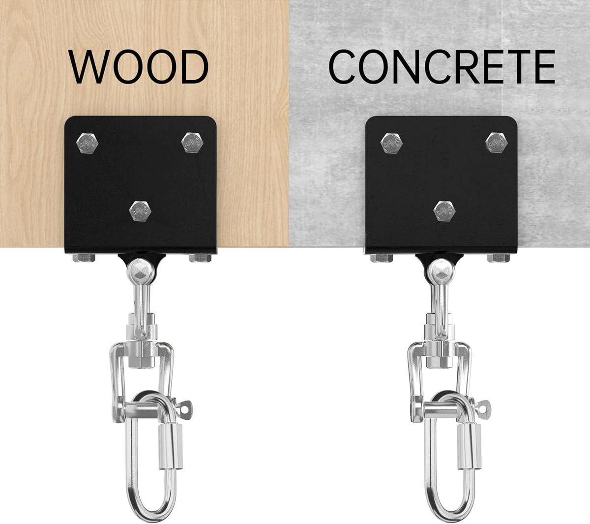 Heavy Bag Hanger for Beam Mount 360° Rotation Boxing Ceiling I-Beam Punching Hooks Fit Hanging Bags and Swings (700 LB Capacity) -