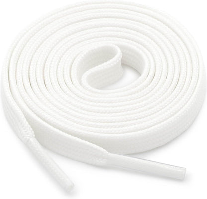 Thin lat Shoe Laces: Athletic Hollow Solid Color Shoelaces or Sneakers 1 Pair