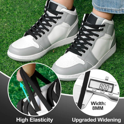 lat Elastic Shoe Laces: Stretch Shoelaces or Sneakers 2 Pair