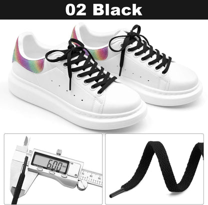 lat Shoe Laces or Sneakers: 6/25 inch Narrow Athletic Shoelaces 2 Pair