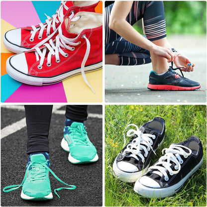 lat Shoe Laces or Sneakers: 6/25 inch Narrow Athletic Shoelaces 2 Pair