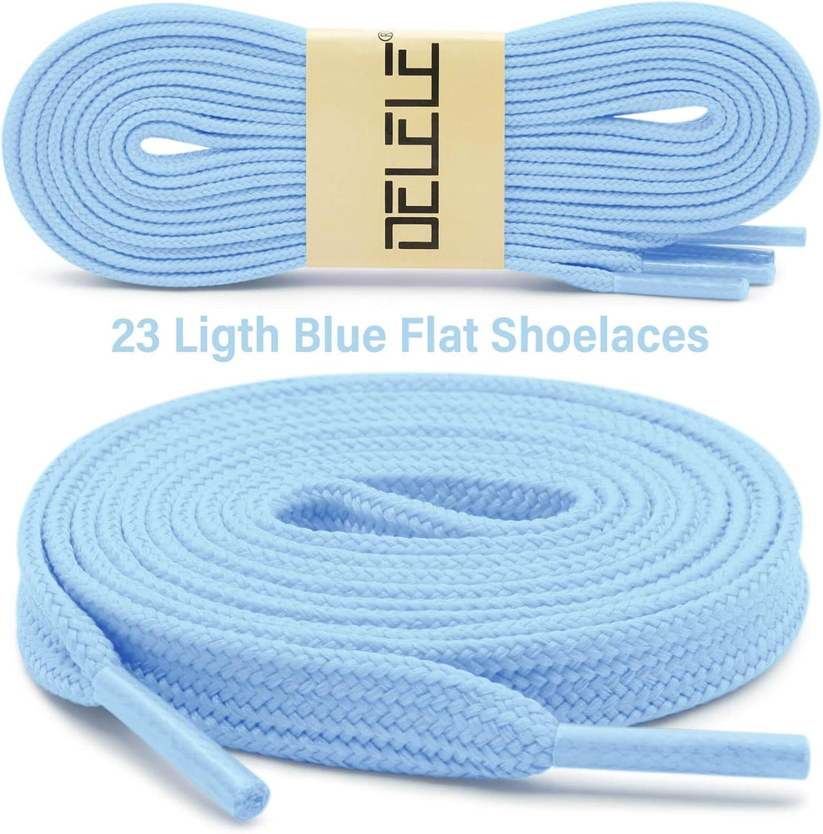 Solid lat Shoe Laces: Hollow Thick Shoelaces or Sneakers 2 Pair