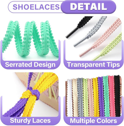Thick lat Shoe Laces: Replacement Athletic Shoelaces or Sneakers(2Pair)