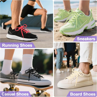 Thick lat Shoe Laces: Replacement Athletic Shoelaces or Sneakers(2Pair)