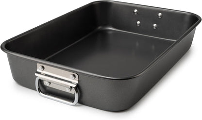 Lasagna Pan with Handles, 15x10x3 Inch Bakeware or Oven, Nonstick Rectangular Roasting Pan, Deep Baking Dish or Cake and Brownie, Heavy Duty