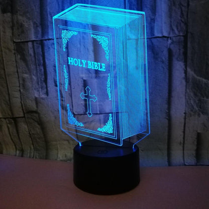 Optical Illusion 3D Book Night Light 16 Colors Cha