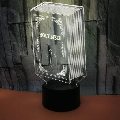 Optical Illusion 3D Book Night Light 16 Colors Cha