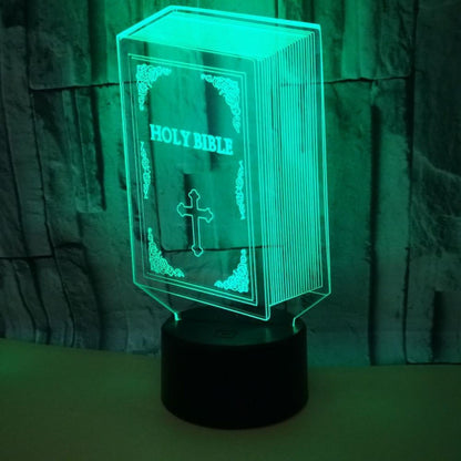 Optical Illusion 3D Book Night Light 16 Colors Cha