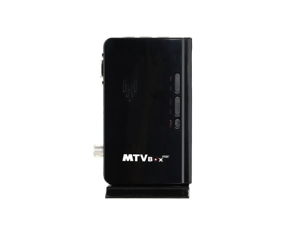 Mini TV Box Digital Computer RF AV to VGA HDTV Programs Tuner Receiver Monitor - Black