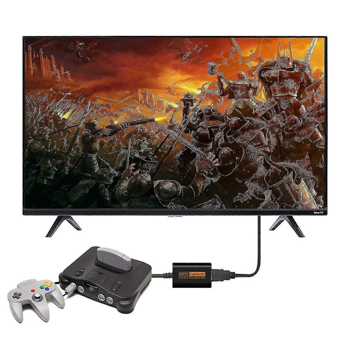N64 to HDMI Converter 720P Plug & Play for Nintendo 64/GameCube/SNES
