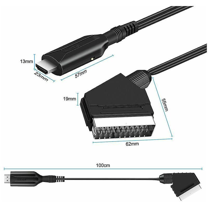 SCART to HDMI Converter for HDTV/DVD/Set-Top Box/PS3