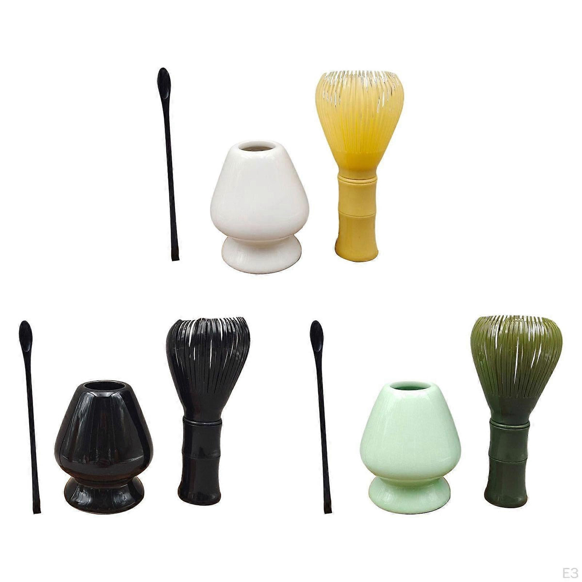 3pcs Matcha Whisk Set - Traditional Spoon, Tea Bowl, Matcha Accessories