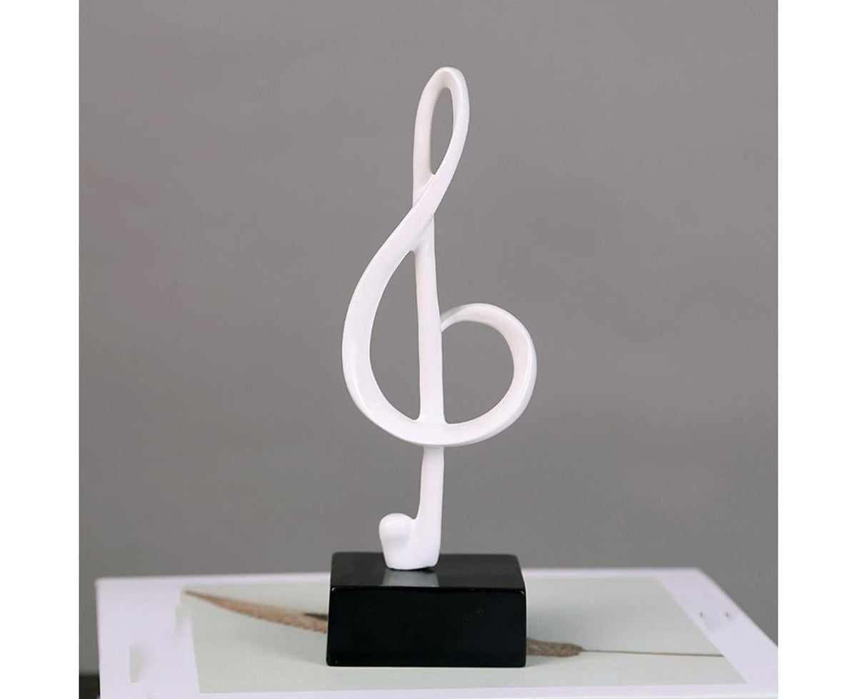 Mini Musical Note Music Present Home Living Room Piano Bedroom Desktop Decor-Silver D