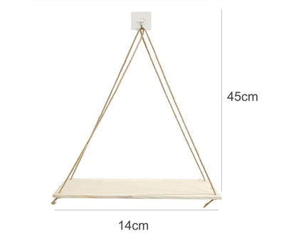Home Plant Bonsai Photos Frame Wood Window Wall Hanging Shelves Storage Rack- S