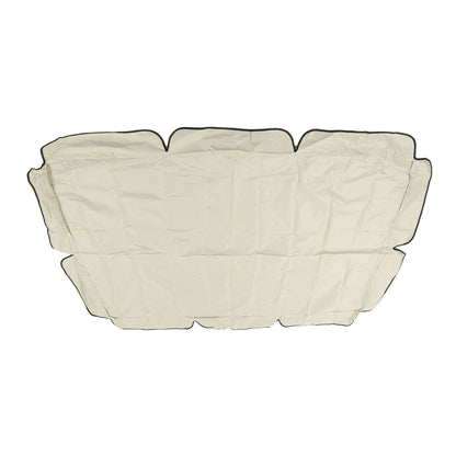 Waterproof Outdoor Swing Canopy Replacement 420D Silver Coated Oxford Fabric Swing Chair Canopy for Outdoor Garden Patio Beige