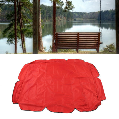 Swing Canopy 210D Silver Coated Oxford Waterproof UV Proof for Outdoor Patio Yard Chair 142x120x18cm Red