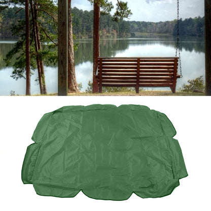 Swing Canopy 210D Silver Coated Oxford Waterproof UV Proof for Outdoor Patio Yard Chair 142x120x18cm Dark Green