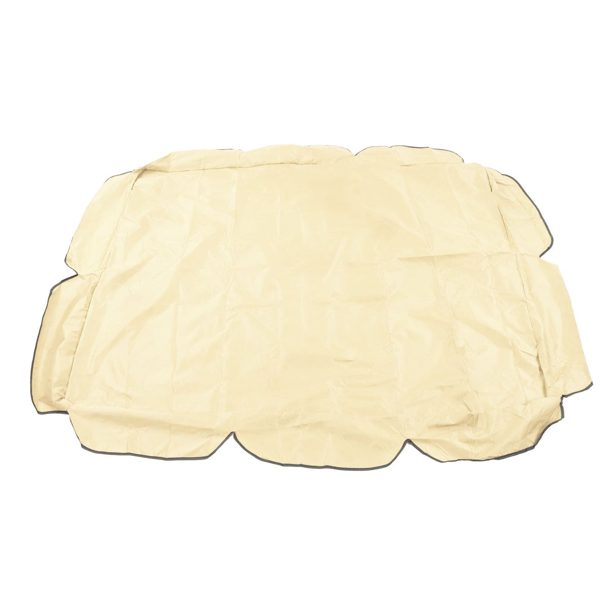Swing Canopy 210D Silver Coated Oxford Waterproof UV Proof for Outdoor Patio Yard Chair 142x120x18cm Beige