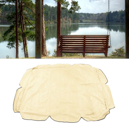 Swing Canopy 210D Silver Coated Oxford Waterproof UV Proof for Outdoor Patio Yard Chair 142x120x18cm Beige