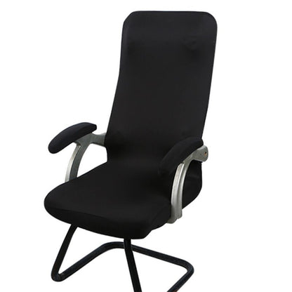 1 Pair Chair Arm Covers with Sponge Soft Breathable Safe Office Chair Armrest Cover Set for Working Home Black Sponge Type 35x9cm/13.8x3.5in
