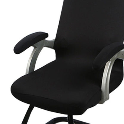 1 Pair Chair Arm Covers with Sponge Soft Breathable Safe Office Chair Armrest Cover Set for Working Home Black Sponge Type 35x9cm/13.8x3.5in