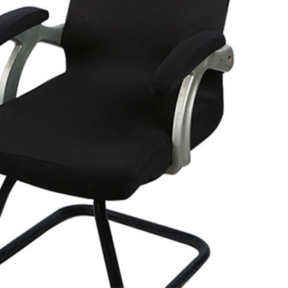 1 Pair Chair Arm Covers with Sponge Soft Breathable Safe Office Chair Armrest Cover Set for Working Home Black Sponge Type 35x9cm/13.8x3.5in