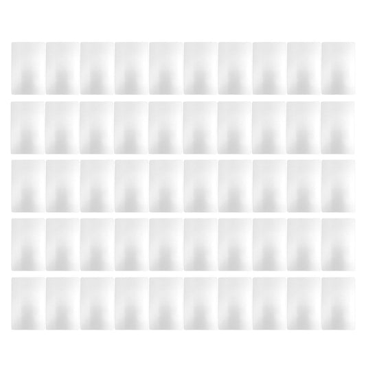 50 Sheets Metal Business Card Heat Transfer Aluminum Business Cards Blanks DIY Craft Supplies Pearl White