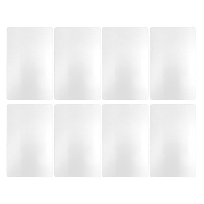 50 Sheets Metal Business Card Heat Transfer Aluminum Business Cards Blanks DIY Craft Supplies Pearl White