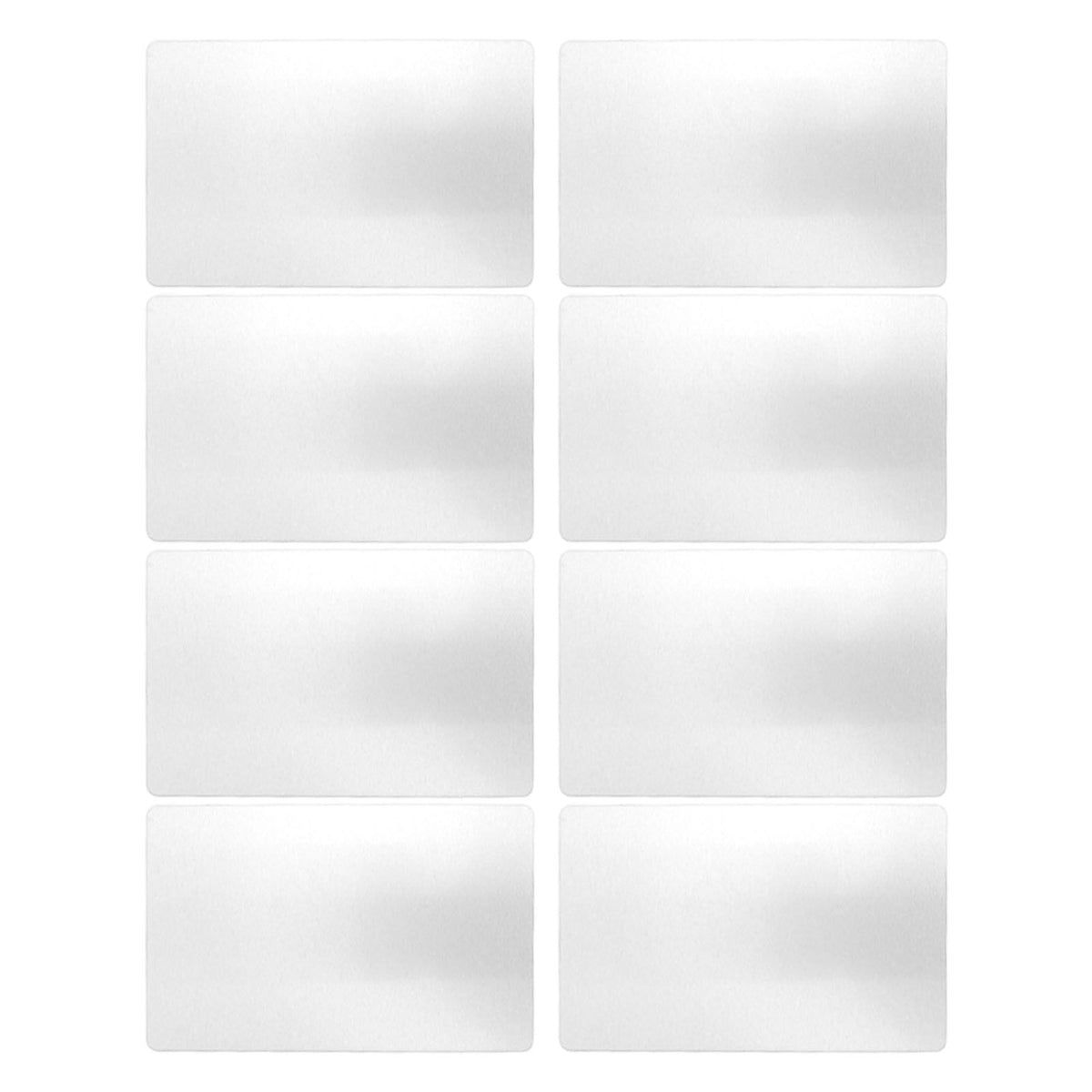 50 Sheets Metal Business Card Heat Transfer Aluminum Business Cards Blanks DIY Craft Supplies Pearl White