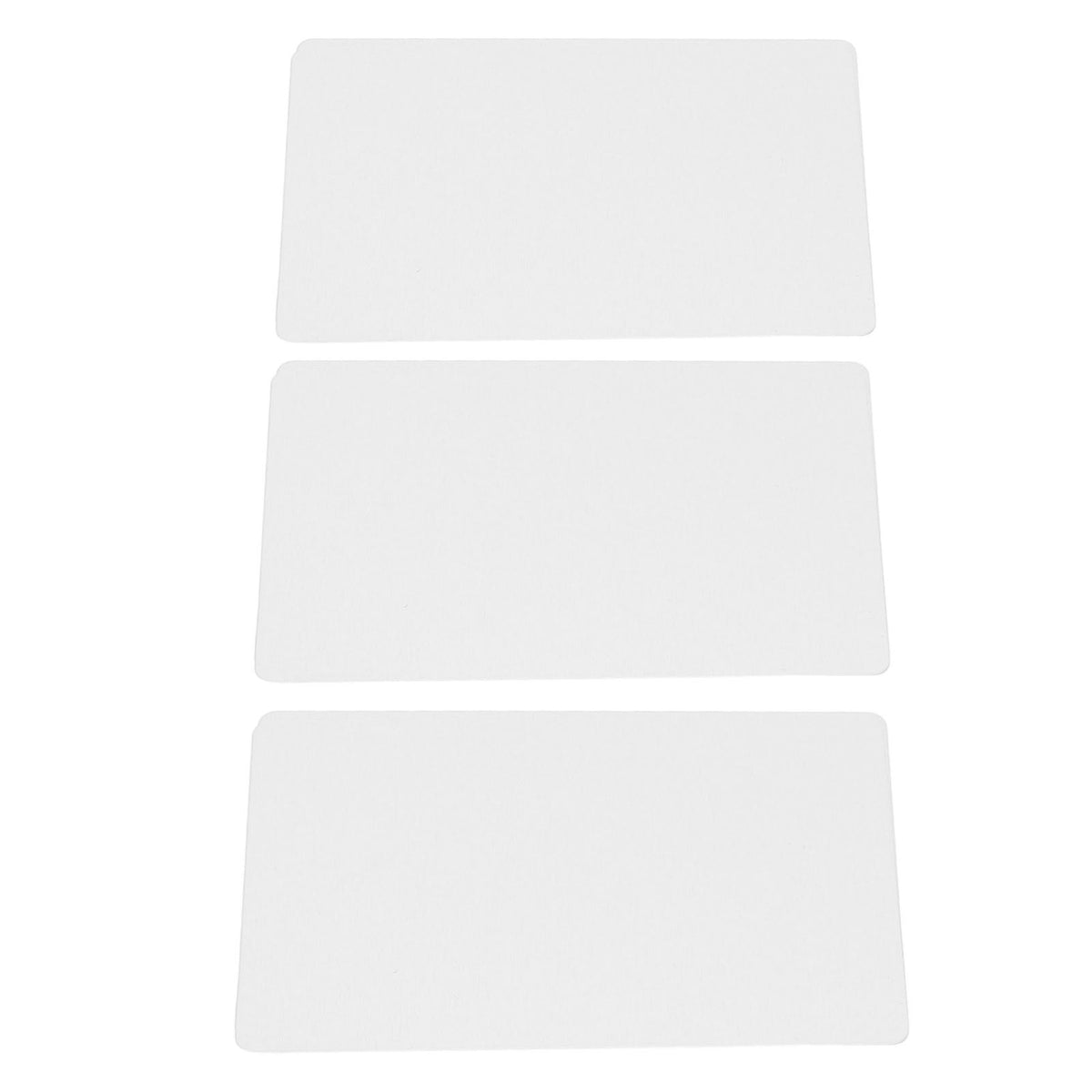 50 Sheets Metal Business Card Heat Transfer Aluminum Business Cards Blanks DIY Craft Supplies Pearl White