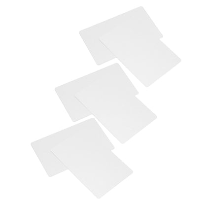 50 Sheets Metal Business Card Heat Transfer Aluminum Business Cards Blanks DIY Craft Supplies Pearl White
