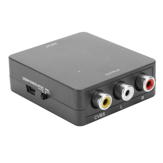 Mini HDMI to AV Adapter Box Video RCA AV CVSB L / R 1080P HDMI2AV Adapter H