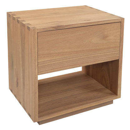 Oscar 1 Drawer Bedside Table (Natural)