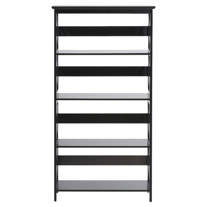 Sarantino Daphne 5-tier Cross Panel Bookshelf